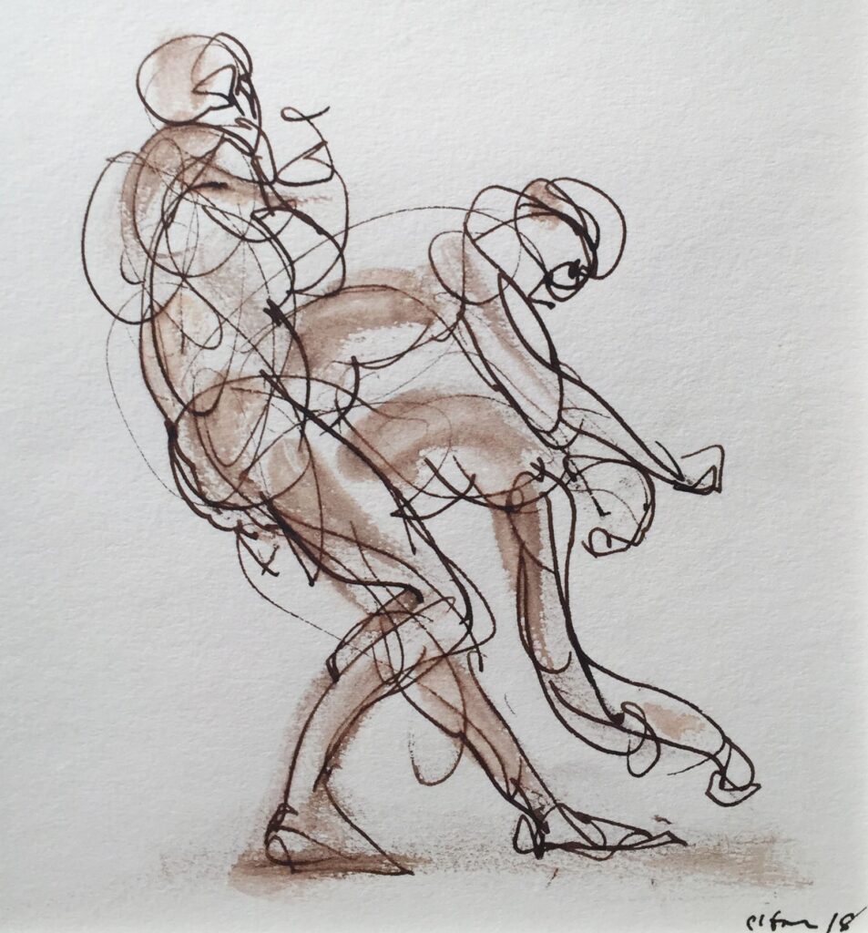 Untitled, by Harvey Citron, 2018, ink on paper