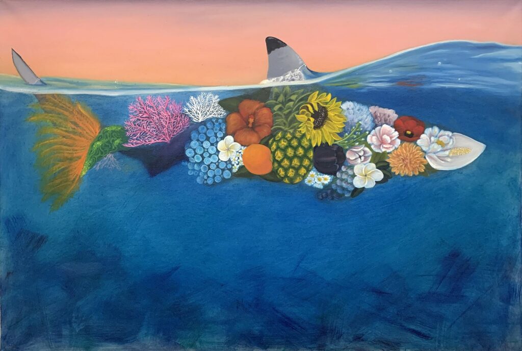 Beauty of Fear, by Gabriela Cohen Vargas, 2019, oil on canvas