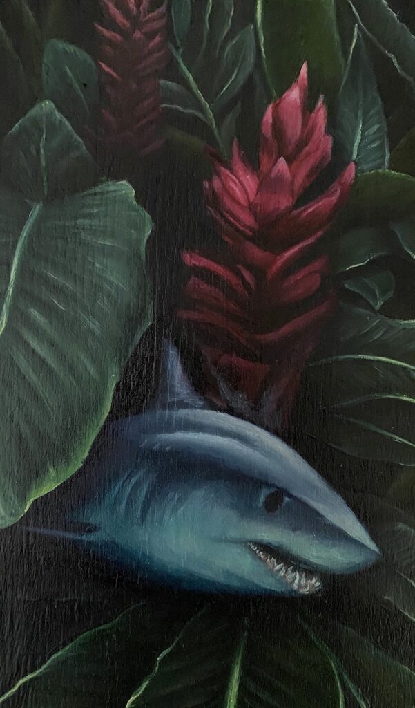 Adapting 2, by Gabriela Cohen Vargas, 2020, oil on wood