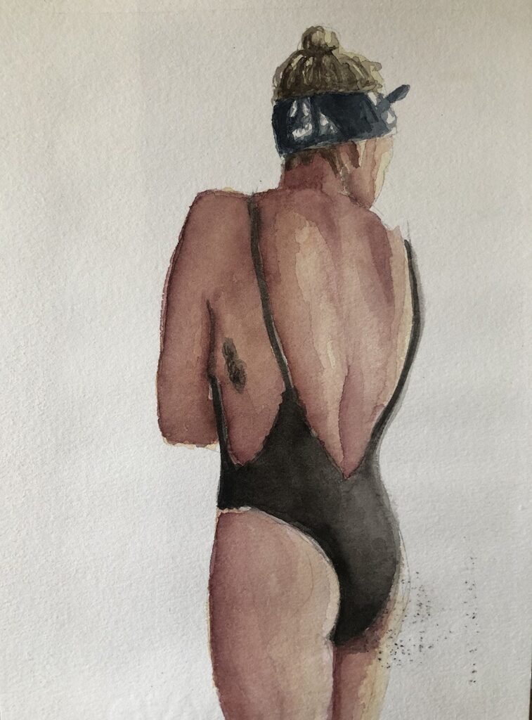 La Santa Maria, by Gabriela Cohen Vargas, 2020, watercolor on paper