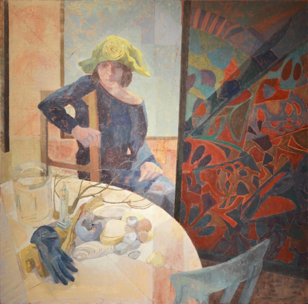 A Room of One's Own, by Tessa Coleman, 2016, Oil on gesso panel