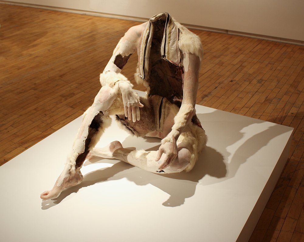 Snowsuit, by Monica Cook, 2015, resin, fiberglass