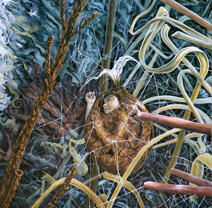 Nascence, by David Cooper, 2019, oil on canvas