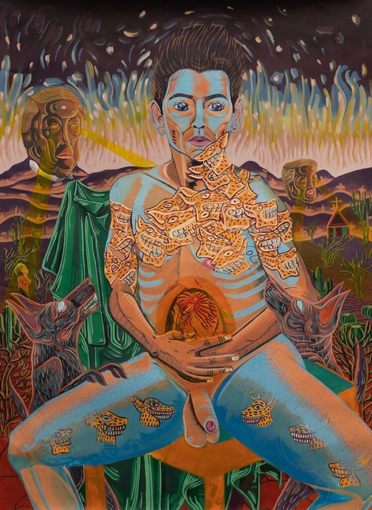 by Joan Daniel Cordova Rodriguez, 2019, Clay Land That Birthed Me, They've Now Crowned Me "the King of No Man's Land"