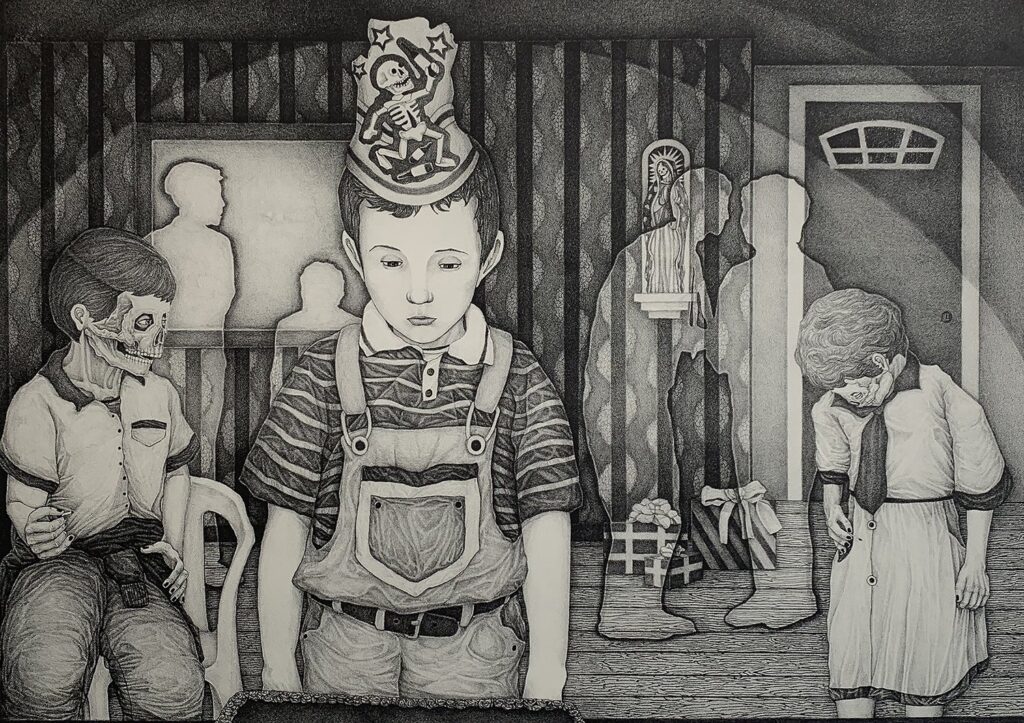 Calladito Te Ves Más Bonito, by Juan Correa, 2022, lithograph on paper
