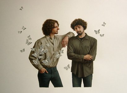 Dave, Before and After, by Diana Corvelle, 2011, Gouache on cut paper
