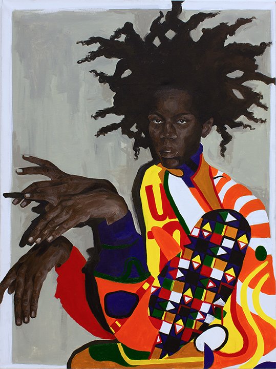 This Is Not Basquiat, by Alexandria Couch, 2018, acrylic on canvas