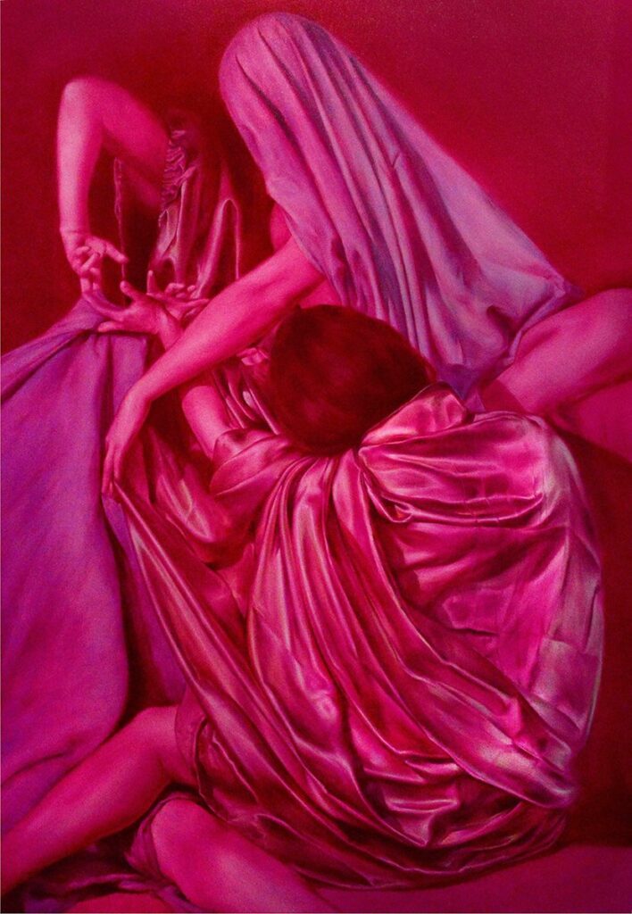 Yours and Mine, by Alayna Coverly, 2023, oil on canvas