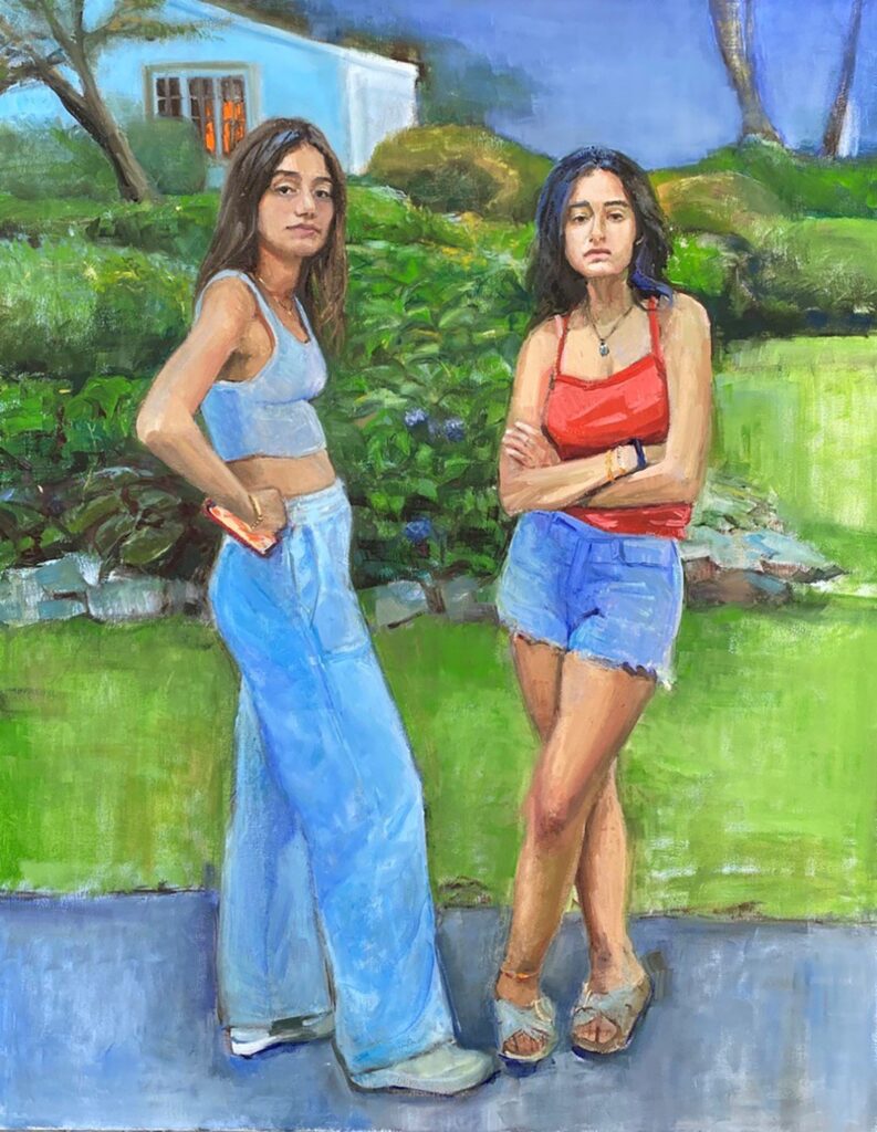 Why Are You Lookin' at Me?, by Stacey Creem Not for Sale, 2020, oil on canvas