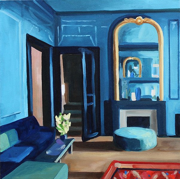 Down in a Minute, by Claire Cushman, 2020, oil on canvas