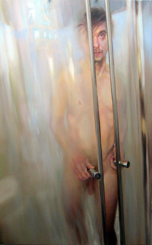 Behind Doors, by Laura Cutler, 2013, Oil on canvas