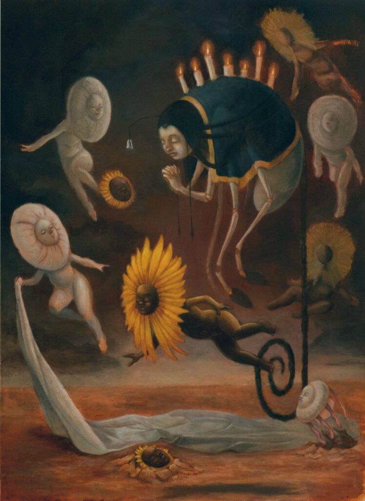 Progenitor, by David Czupryna, 2016, Oil on wood