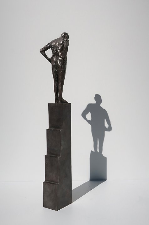 Cold Feet, by Camilla Marie Dahl, 2020, bronze with silver nitrate patina