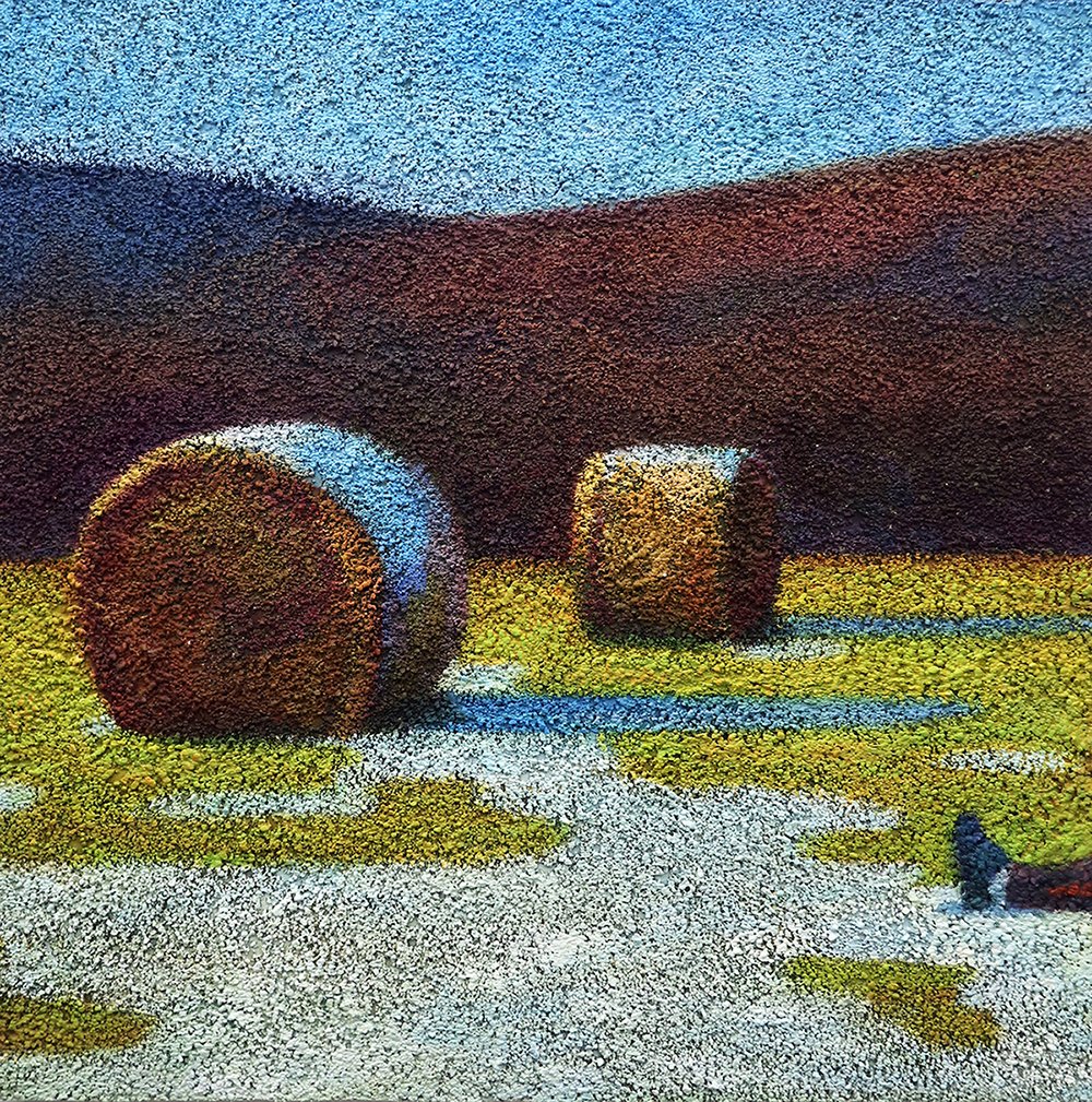 Field Day, by Camilla Marie Dahl, 2020, acrylic, and oil on panel