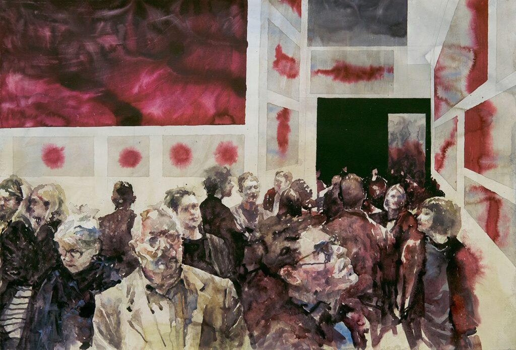 Washed – Exhibition, by Marcelo Daldoce, 2015, acrylic on paper