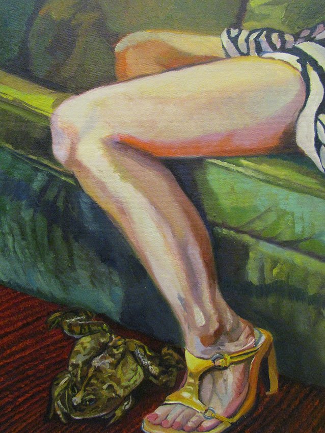 Frog Girl, by Brian Tuan Dang, 2013, Oil on canvas