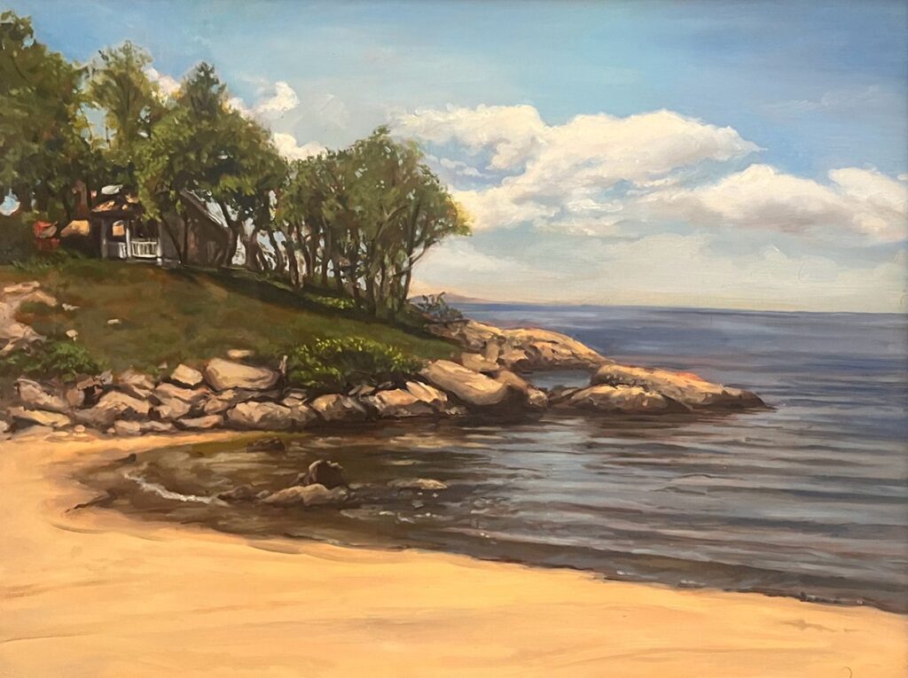 Plum Cove, by Ryan Davis, 2022, oil on panel