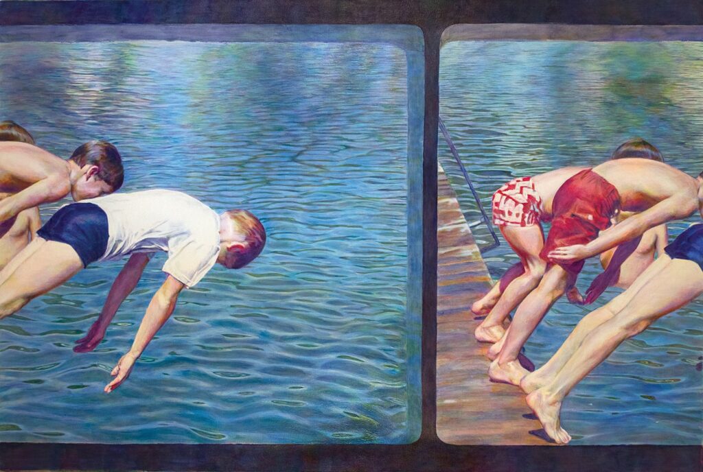 Be Young Have Fun, by Joshua Dean, 2017, acrylic on canvas