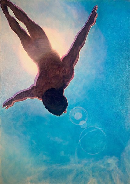 The Inability to Realize My Dreams, by Joshua Dean Lammers, 2019, oil and acrylic on canvas