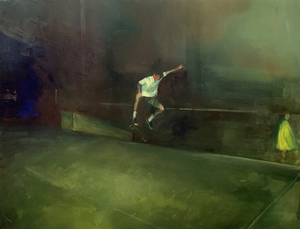 Air in August, by Hanna Rose DeMarco, 2019, oil on panel