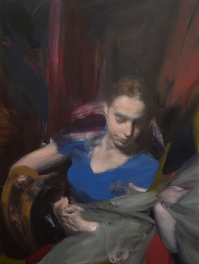 Atalanta, by Shiqing Deng, 2017, oil on canvas