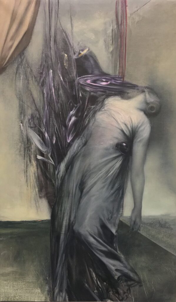 Smoke, by Shiqing Deng, 2017, Oil on linen