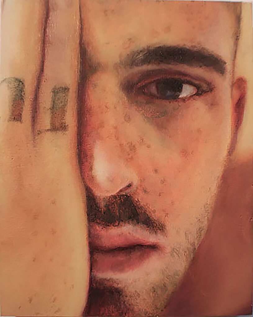 FU, by Allan Saint Denis, 2016, Oil on board