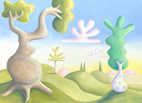 Isolation Landscape, by Daisy Dodd-Noble, 2020, oil on canvas