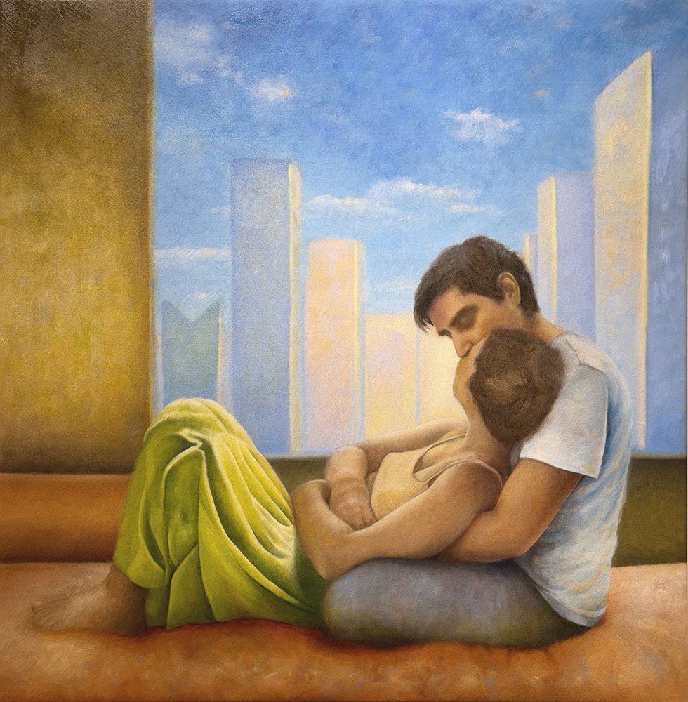S'abstraire, by Clara Dominique, 2024, oil on canvas