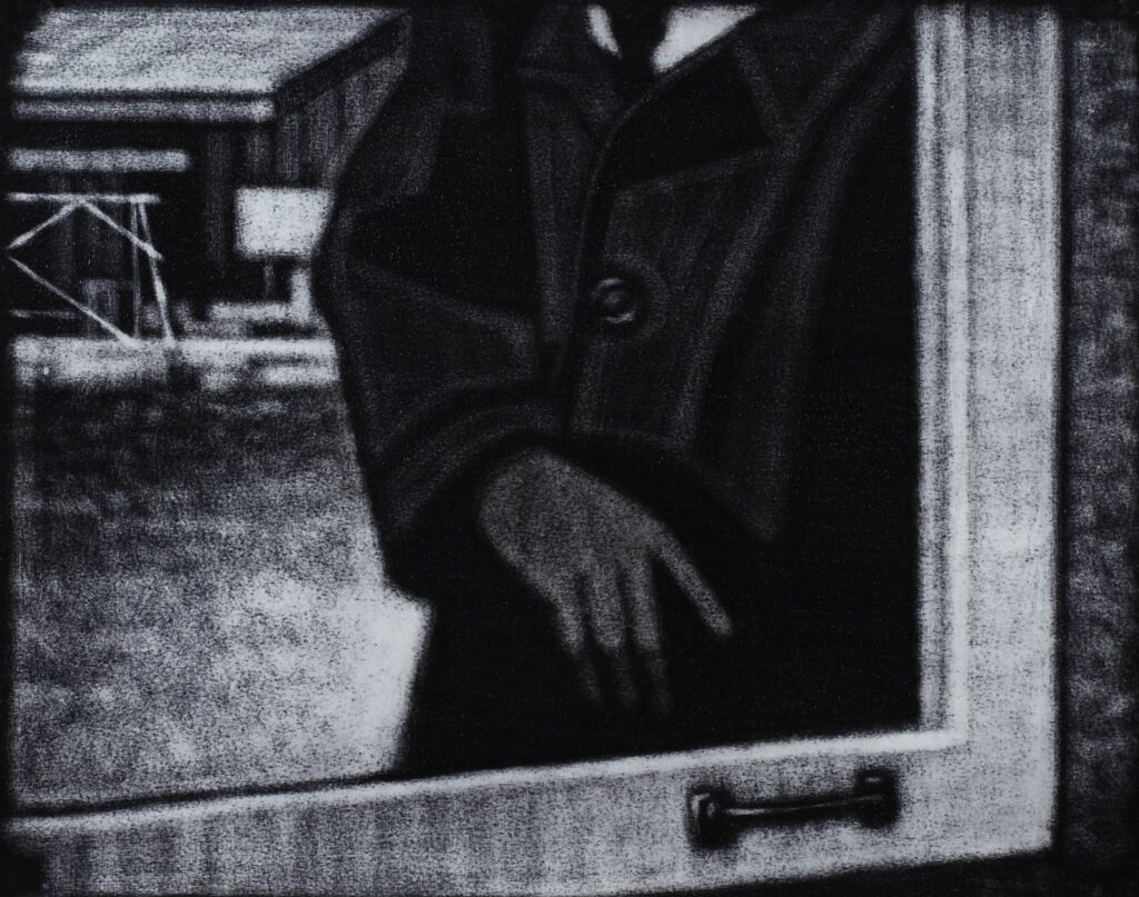 First Stab, by Peter Drake, 2016, Acrylic on paper