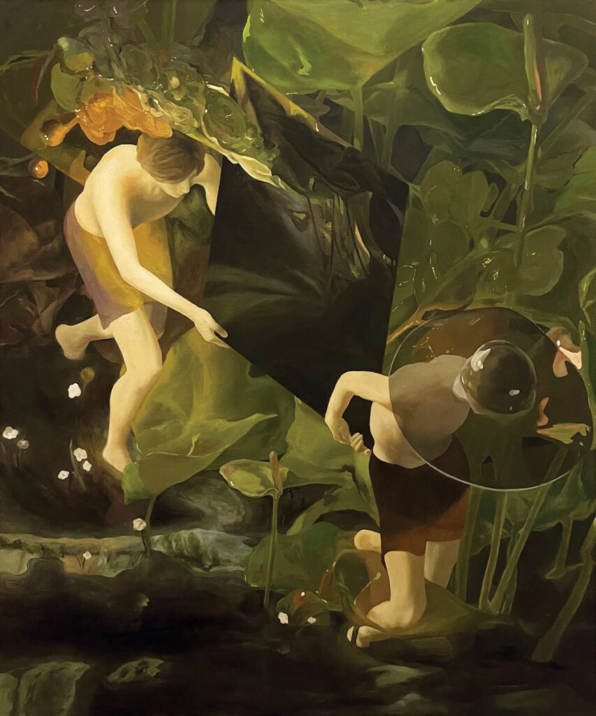 The Way, by Yang Du, 2021, oil on canvas