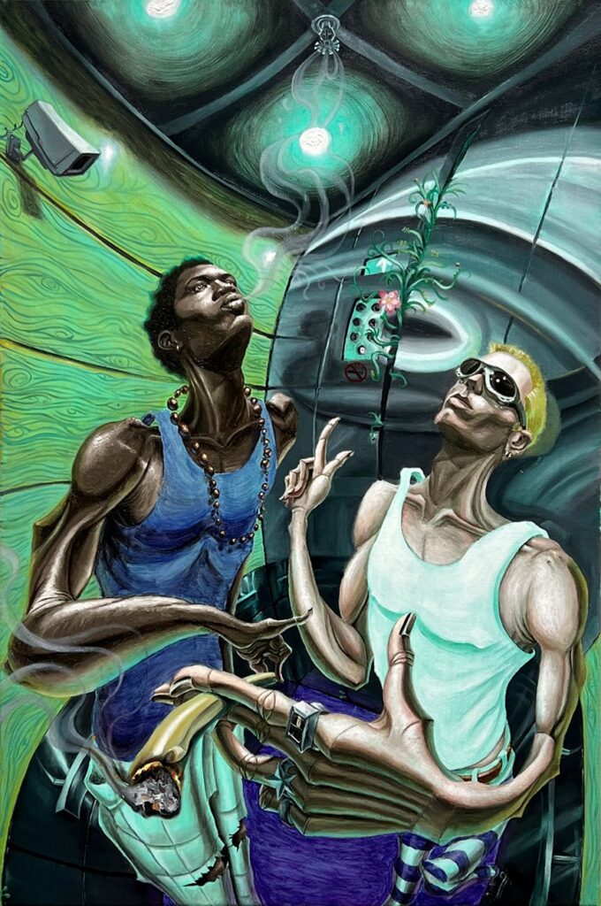 A Warm Embrace, by Blue Dunsworth, 2023, oil on canvas