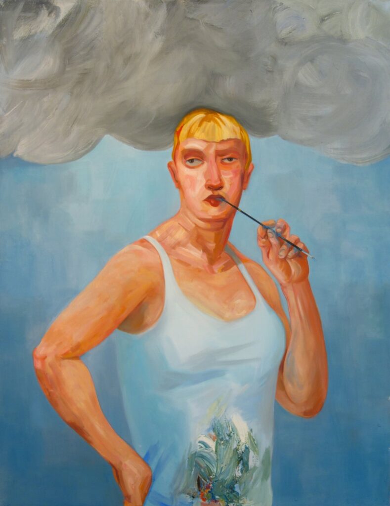 Inspiration, by Nicole Eisenman, 2004, Oil on canvas