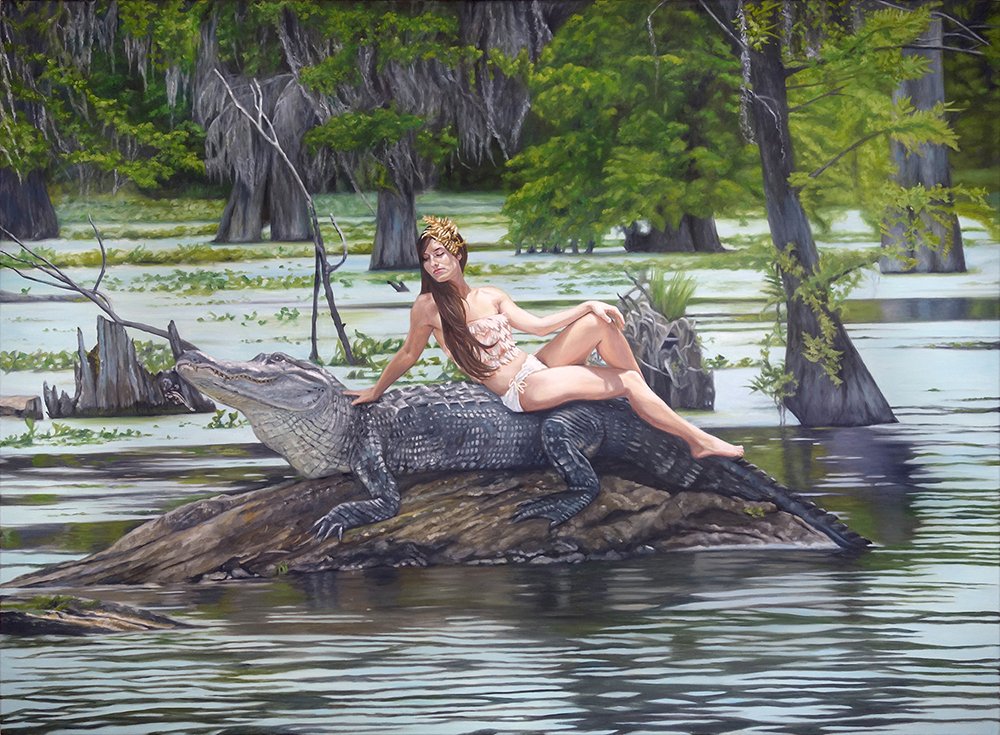 Swamp, by Heidi Elbers, 2023, oil on canvas