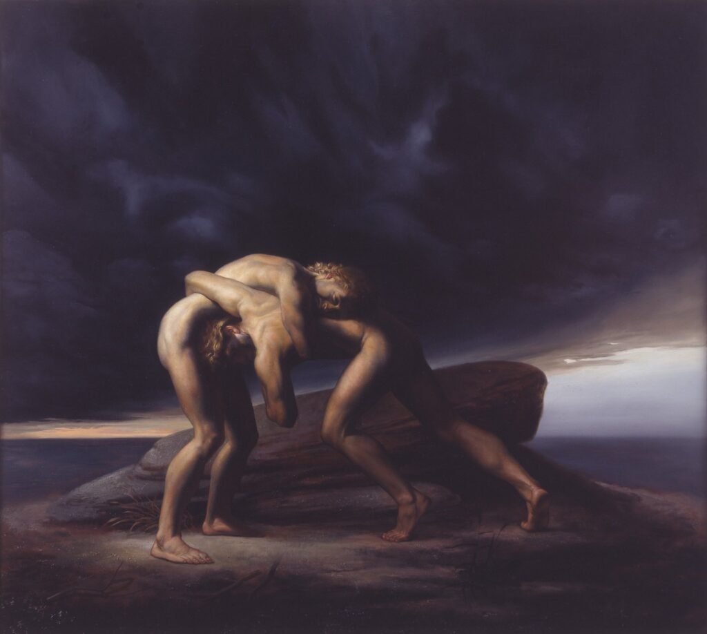 Agon, by Martha Erlebacher, 1996, Oil on canvas