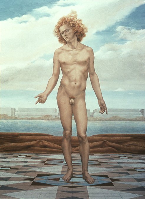 Apollo, by Martha Erlebacher, 1971, Oil emulsion on canvas