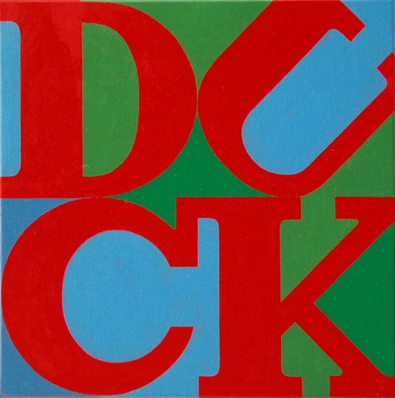D-U-C-K, by Martha Erlebacher, 2006, Oil on canvas