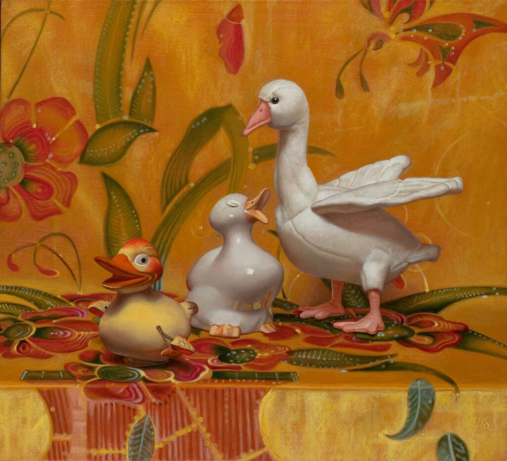 Duck, Duck, Goose, by Martha Erlebacher, 2008, Oil on canvas