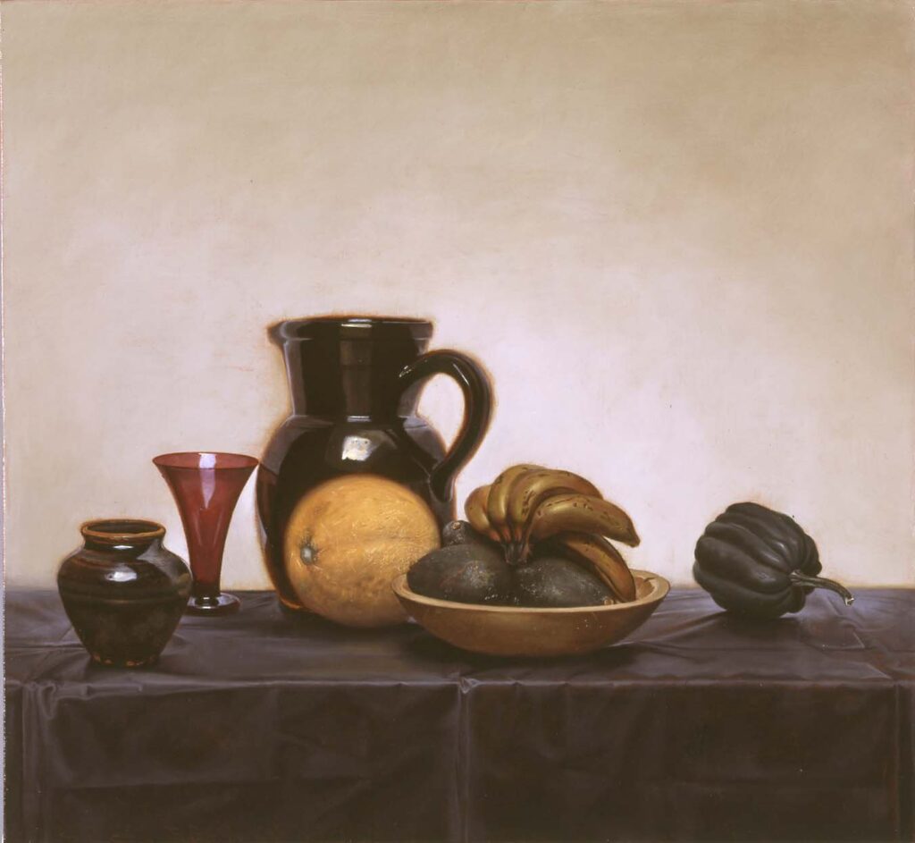 Dusk Still Life, by Martha Erlebacher, 2003, Oil on canvas