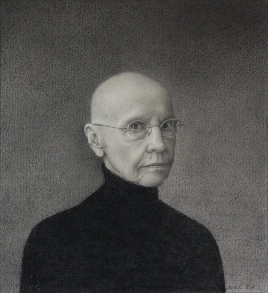 Self-Portrait, by Martha Erlebacher, 2011, pencil on paper