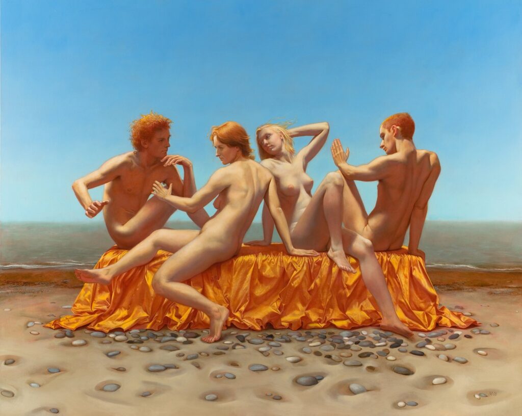 The Cycle of Life, Fire, Youth, by Martha Erlebacher, 2006, Oil on canvas
