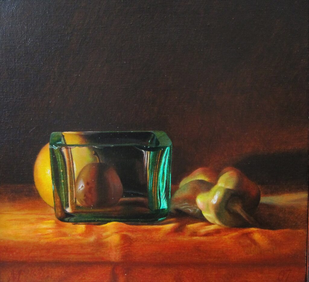 Through the Glass II, by Martha Erlebacher, 2007, Oil on canvas