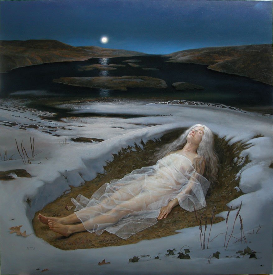 The Cycle of Life, Water, by Martha Erlebacher, 2008, Oil on canvas