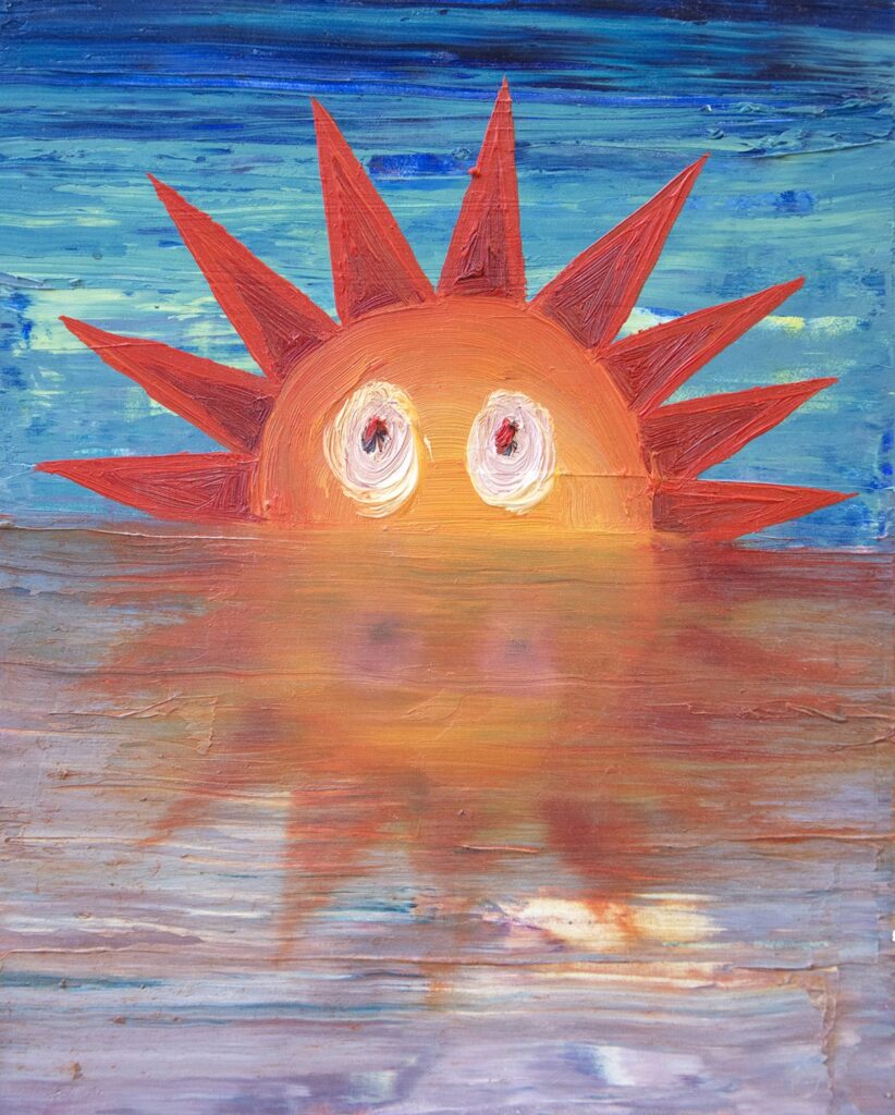 I Am Not a Morning Person, by Alexandra Evans, 2019, oil on panel