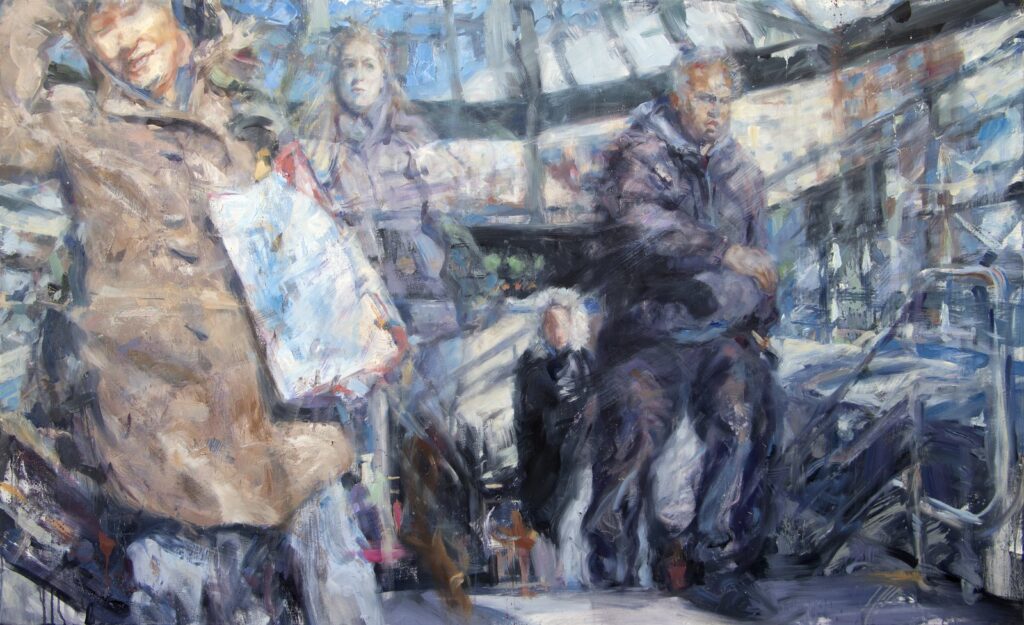 Emergence, by Ian Factor, 2014, Oil on linen