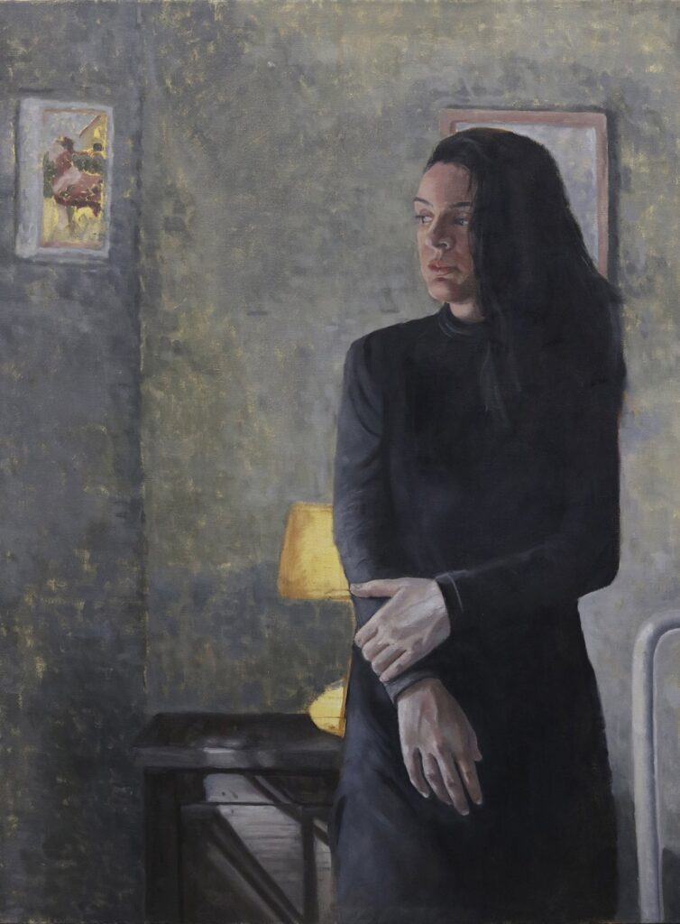 Reflecting, by Augusto Fanjul, 2019, oil on linen