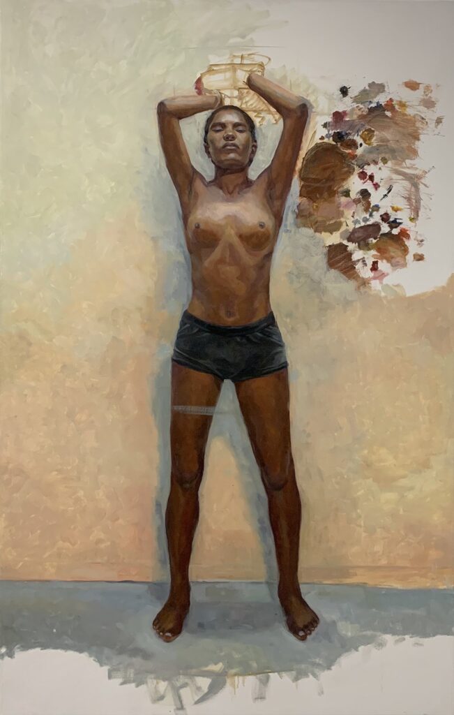 My Language Out of the Ring 2, by Augusto Fanjul, 2019, oil on canvas