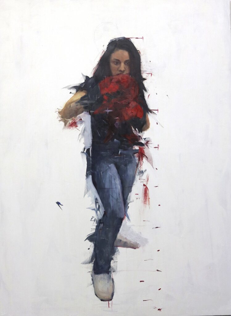 Serie: Out of the Ring 1, by Augusto Fanjul, 2019, oil on panel