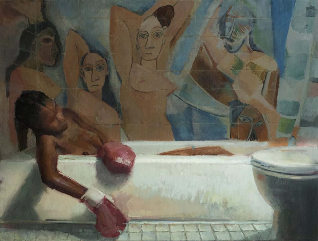 Social Isolation, by Augusto Fanjul, 2020, oil on canvas