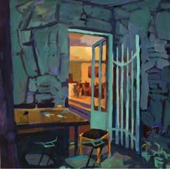 View from the Garden, by Farid Jahangir, 2005, acrylic on canvas